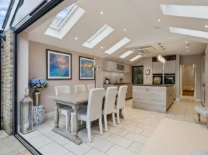 Colchester architects designing single storey house extension with open plan layout and natural light in Essex